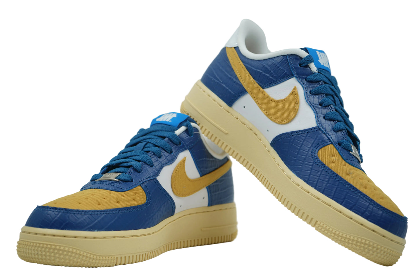 Air Force 1 Low SP Undefeated 5 On It Blue Yellow Croc