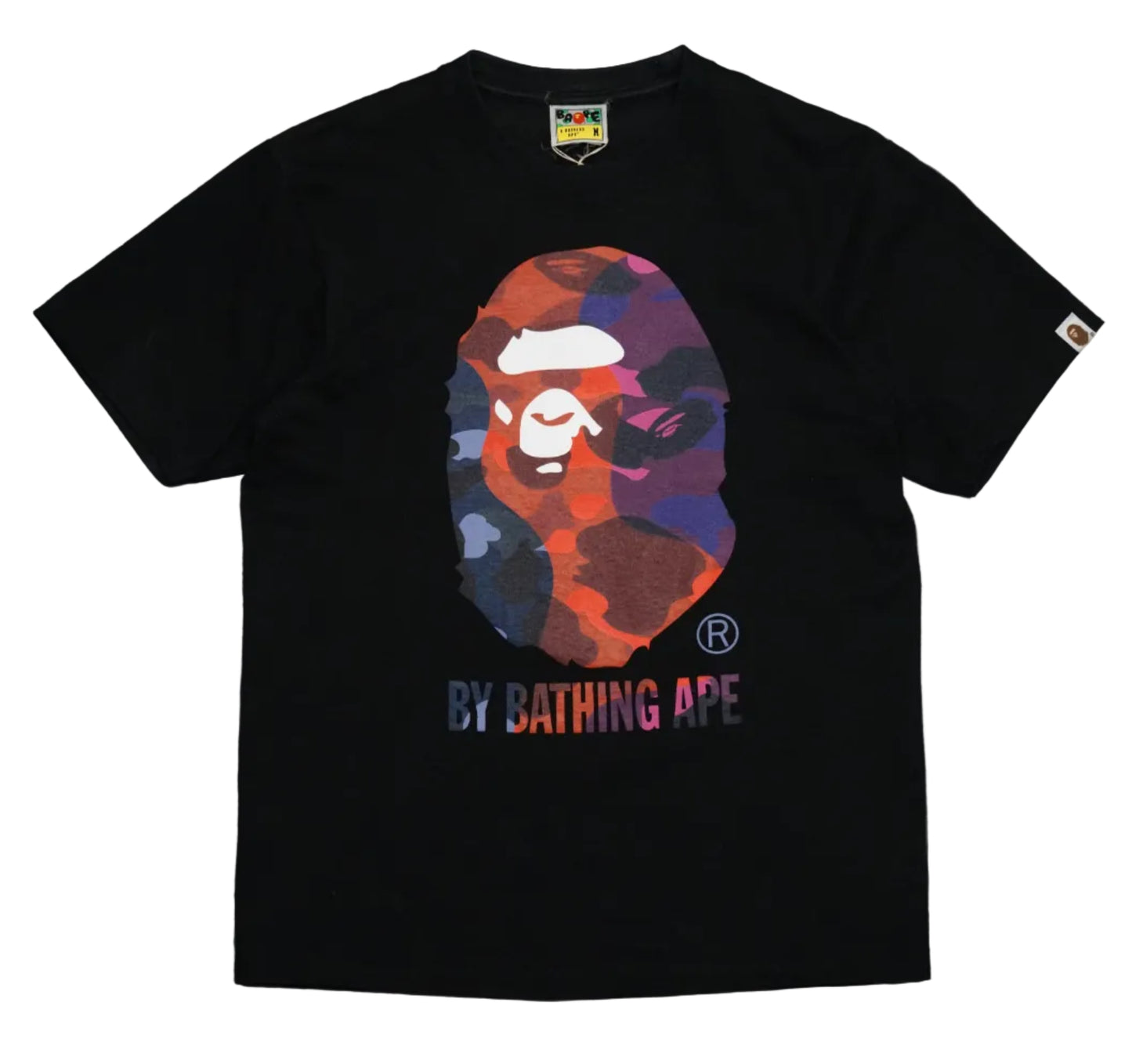 Bape Color Camo Crazy By Bathing Ape Black T-Shirt