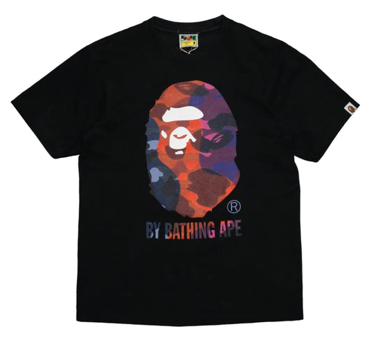 Bape Color Camo Crazy By Bathing Ape Black T-Shirt
