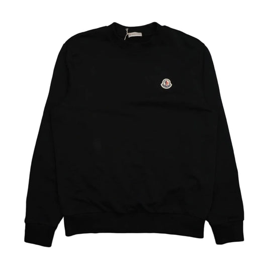 Moncler Chest Logo Black Crewneck