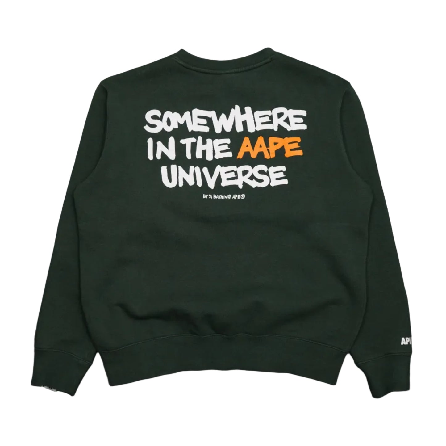 AAPE Mini Chest Logo Green Crewneck