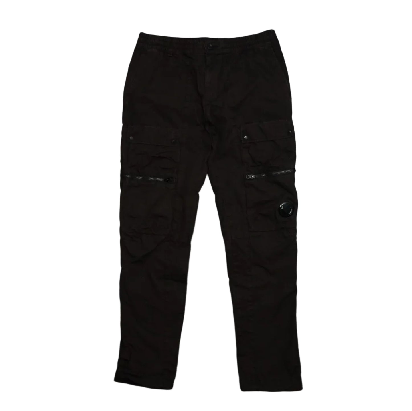 C.P Company Buckle Logo Knee Brown Cargopants