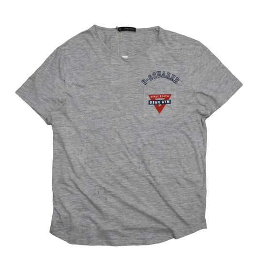 Dsquared2 Miami Beach Grey Pocket T-Shirt