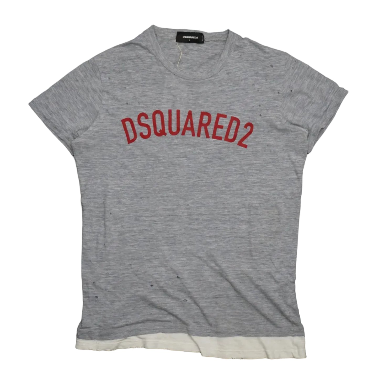 Dsquared2 Arc Logo Layer Grey T-Shirt