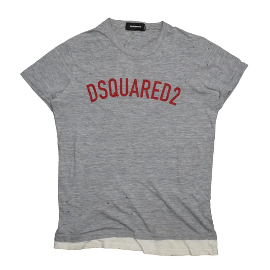 Dsquared2 Arc Logo Layer Grey T-Shirt