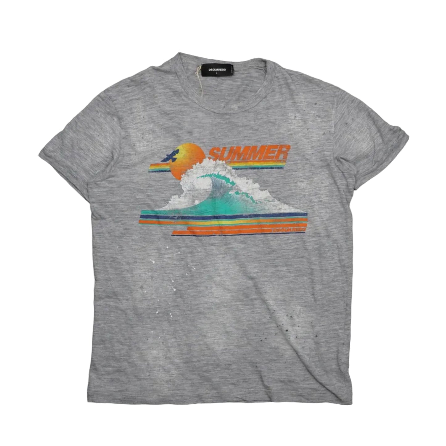 Dsquared2 Summer Wave Grey T-Shirt
