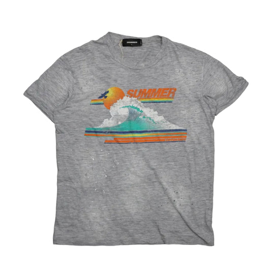 Dsquared2 Summer Wave Grey T-Shirt