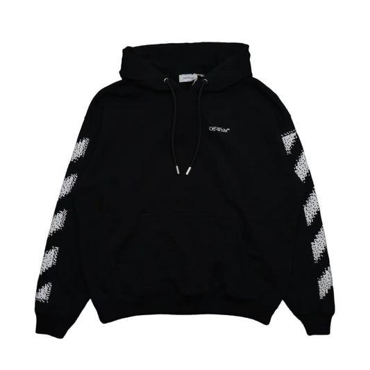 Off-White Pixel Diag Black/White Skate Hoodie