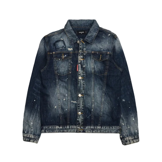 Dsquared2 Denim Jeans Blue Distressed Jacket