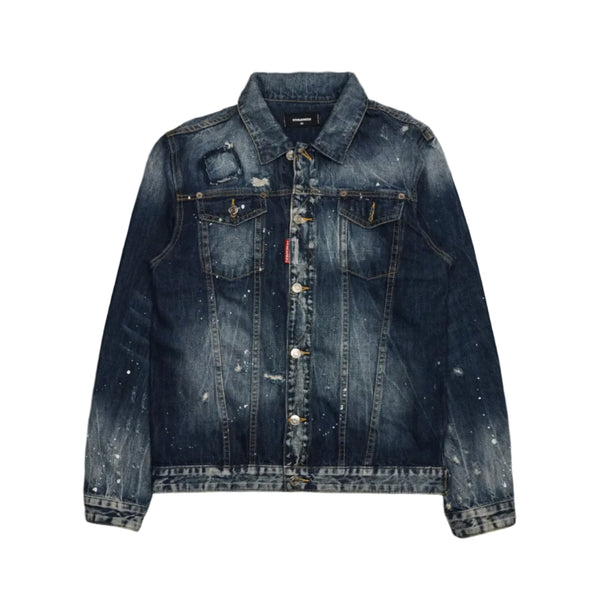 Dsquared2 Denim Jeans Blue Distressed Jacket