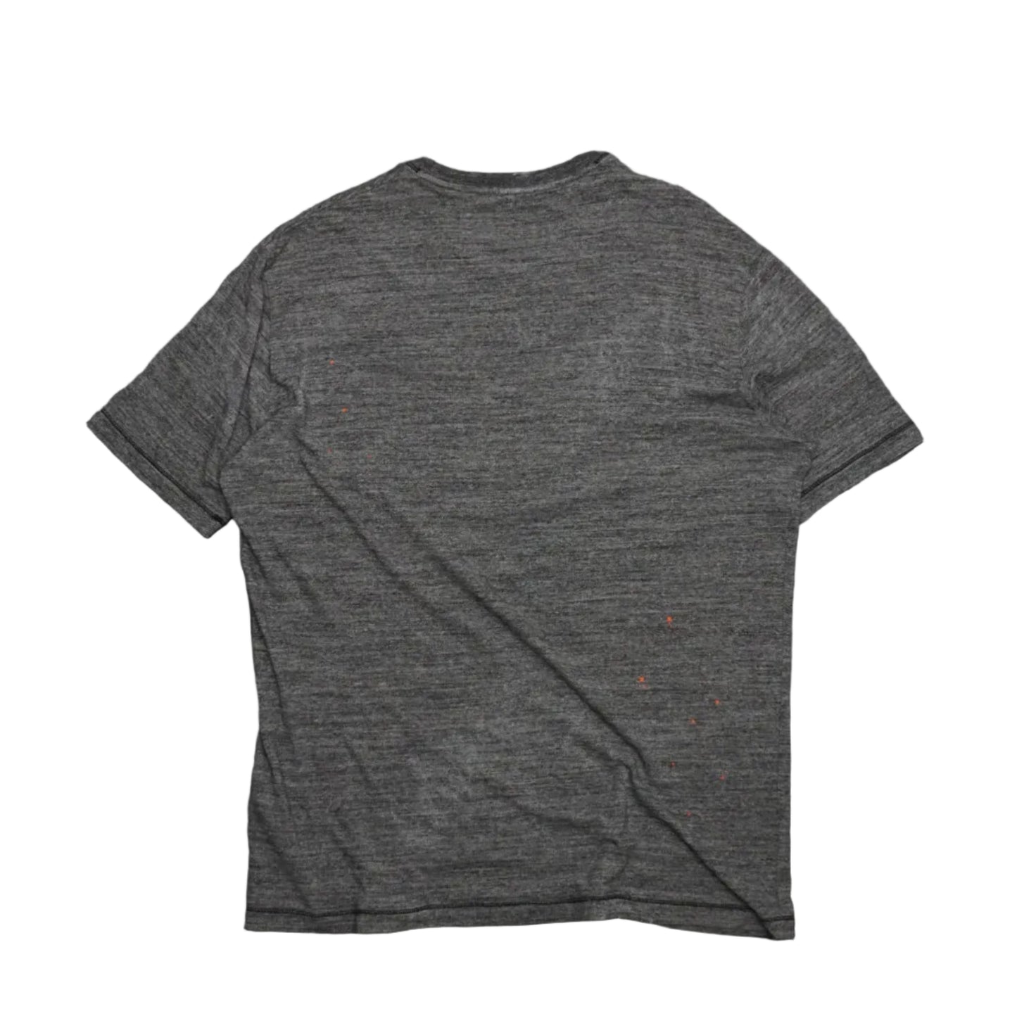 Dsquared2 Chest Pocket Orange Logo Grey T-Shirt