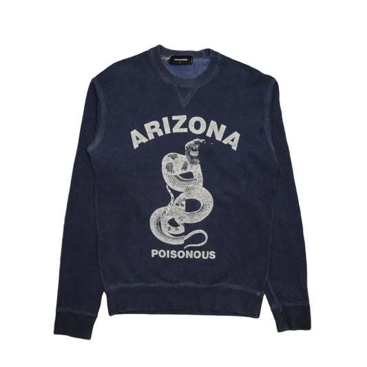 Dsquared2 Arizona Poisonous Navy Blue Crewneck
