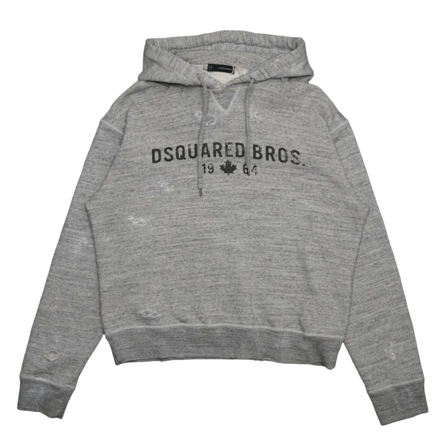 Dsquared2 Distressed Grey Hoodie