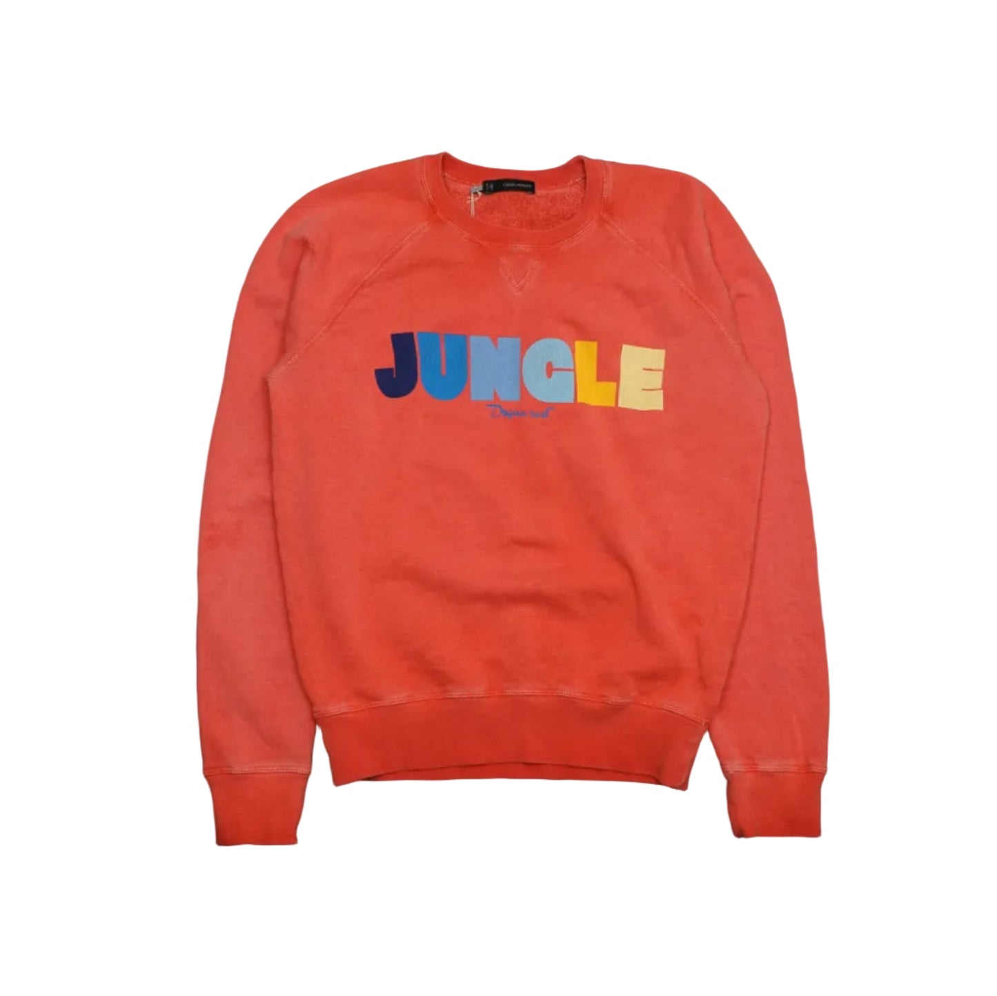 Dsquared2 Jungle Logo Salmon Pink Crewneck
