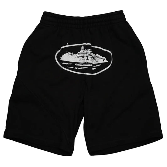 Corteiz Og Alcatraz Black Shorts