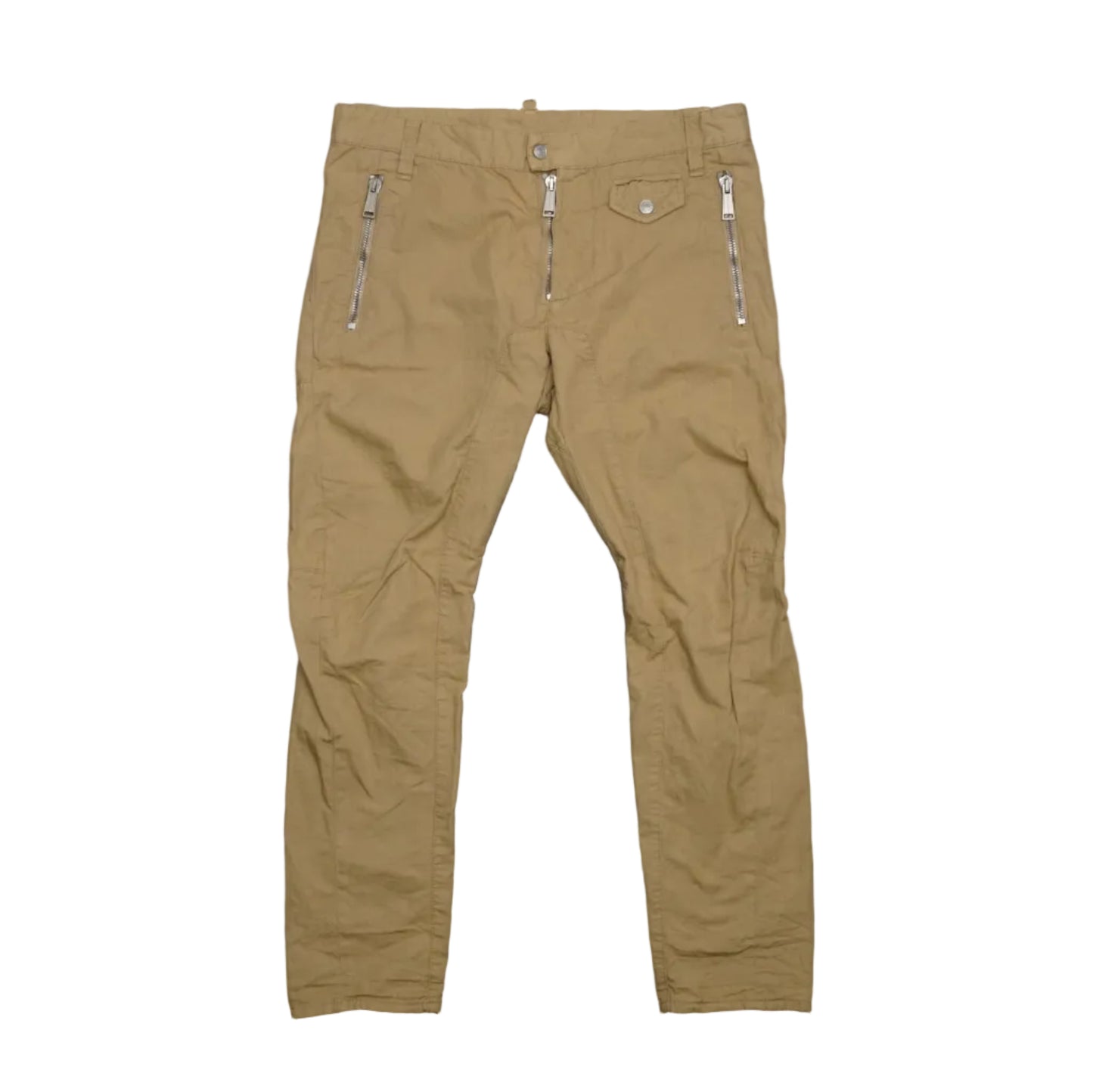 Dsquared2 Beige Zipper Cargo Pants