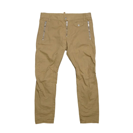 Dsquared2 Beige Zipper Cargo Pants