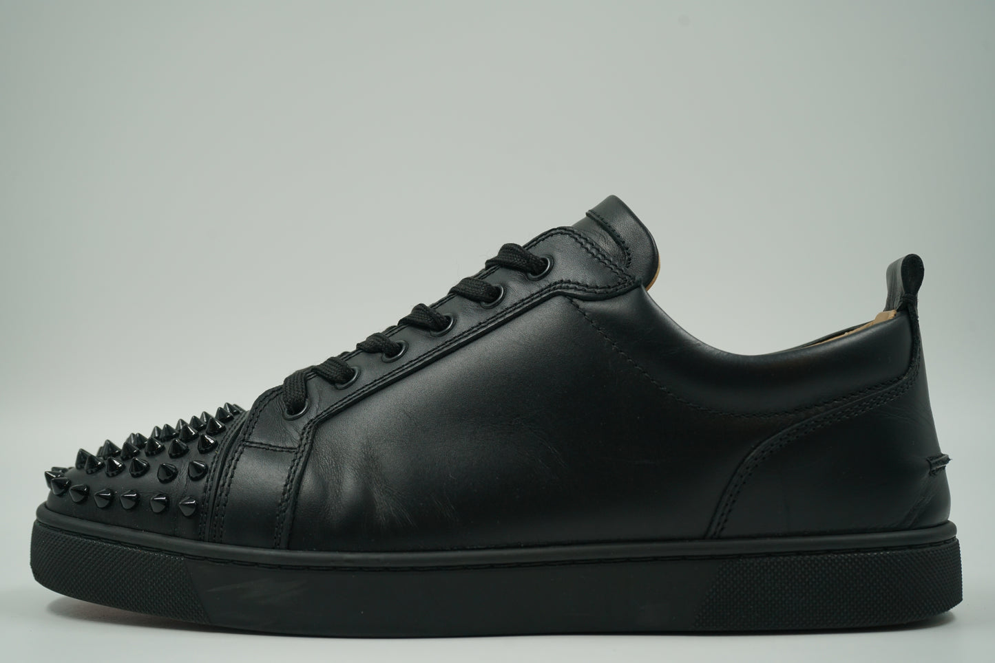 Christian Louboutin Black Leather Sneakers