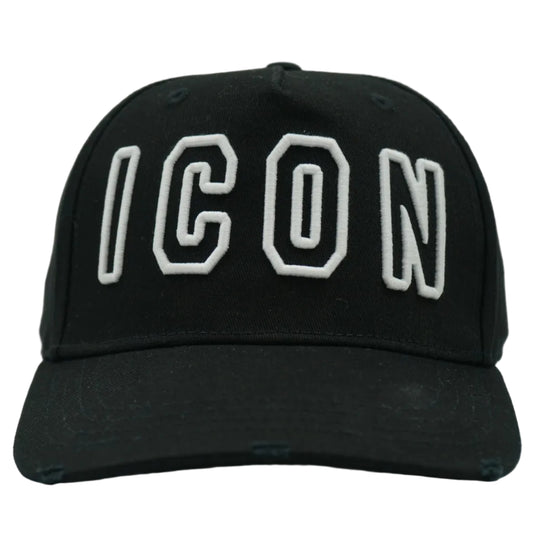Dsquared2 White Text Icon Black Cap