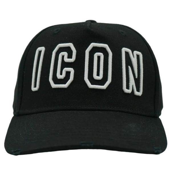 Dsquared2 White Text Icon Black Cap