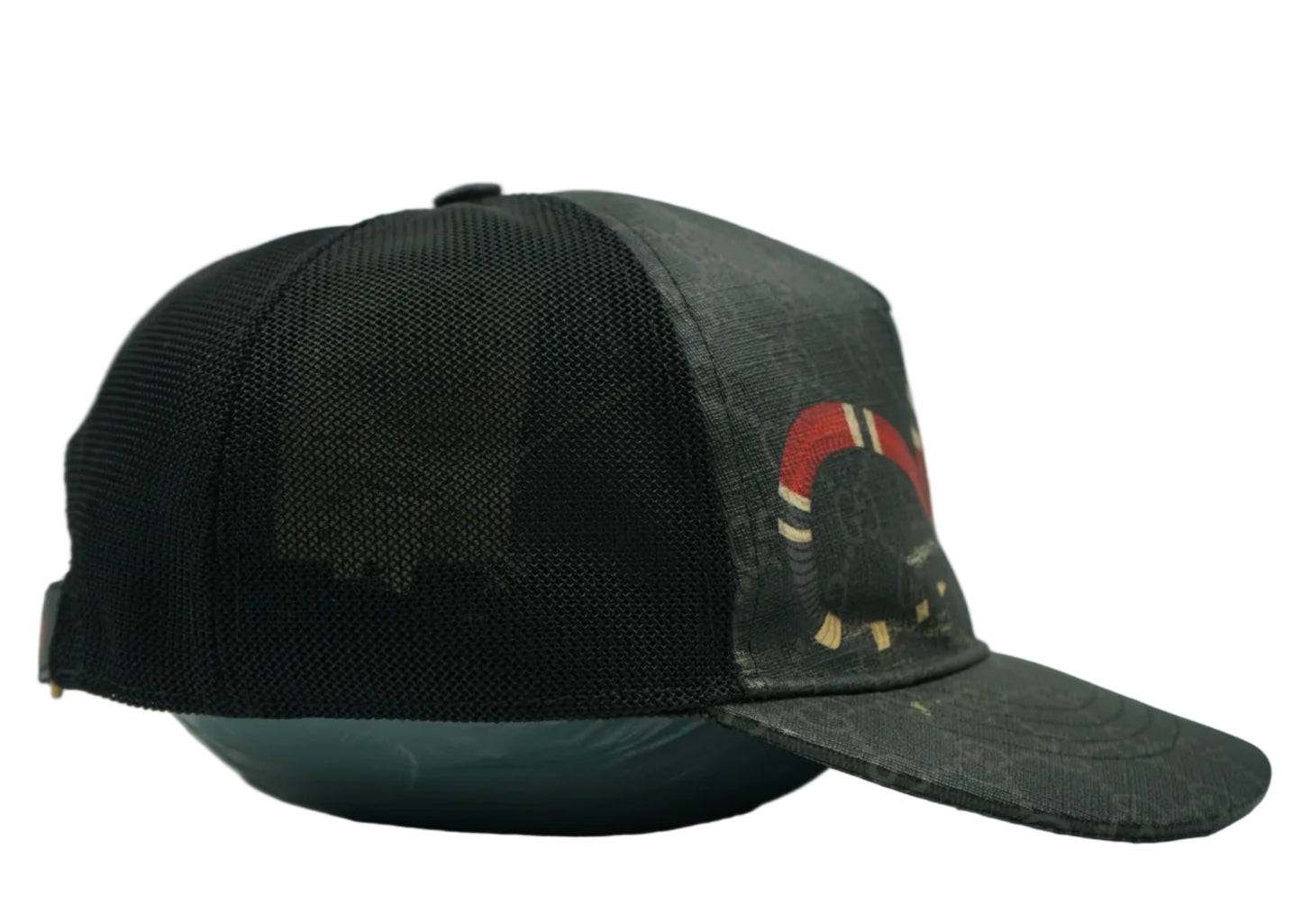 Gucci Kingsnake GG Print Black Baseball Hat
