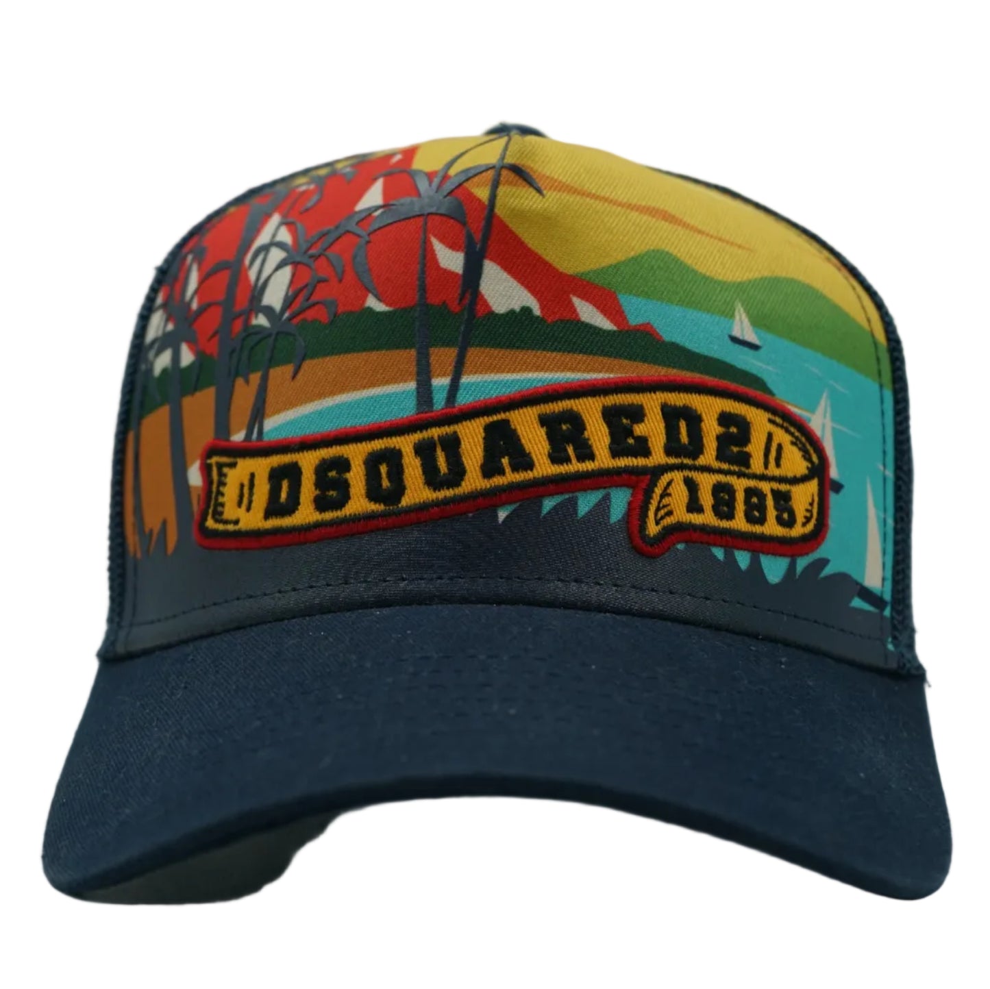 Dsquared2 Meet Me In Paradise Blue Trucker Cap