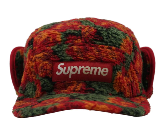 Supreme Roses Sherpa Multicolor Fleece Earflap Cap