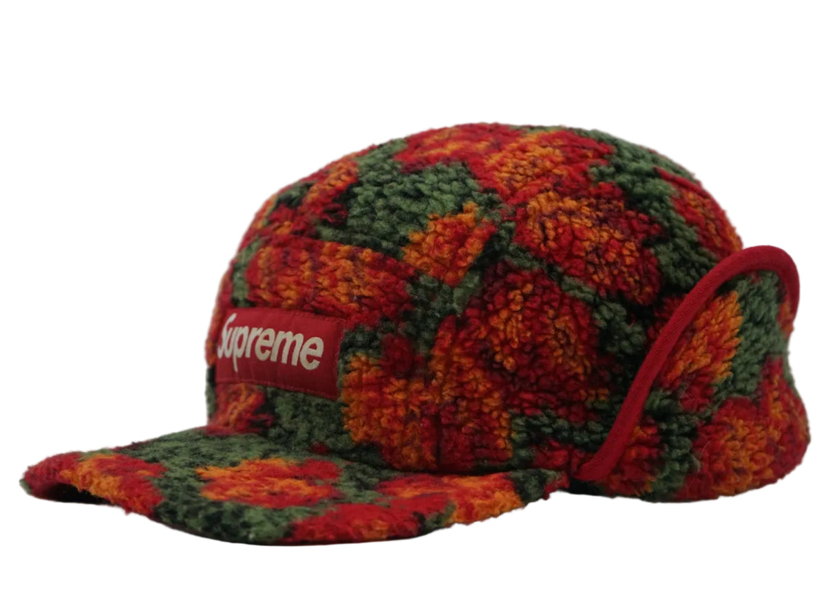 Supreme Roses Sherpa Multicolor Fleece Earflap Cap