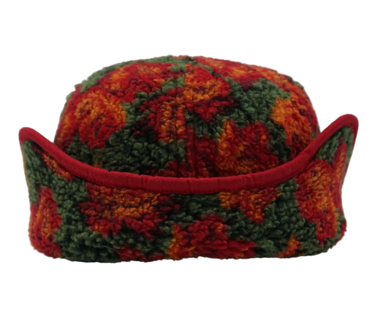 Supreme Roses Sherpa Multicolor Fleece Earflap Cap