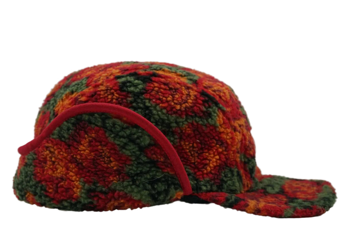 Supreme Roses Sherpa Multicolor Fleece Earflap Cap