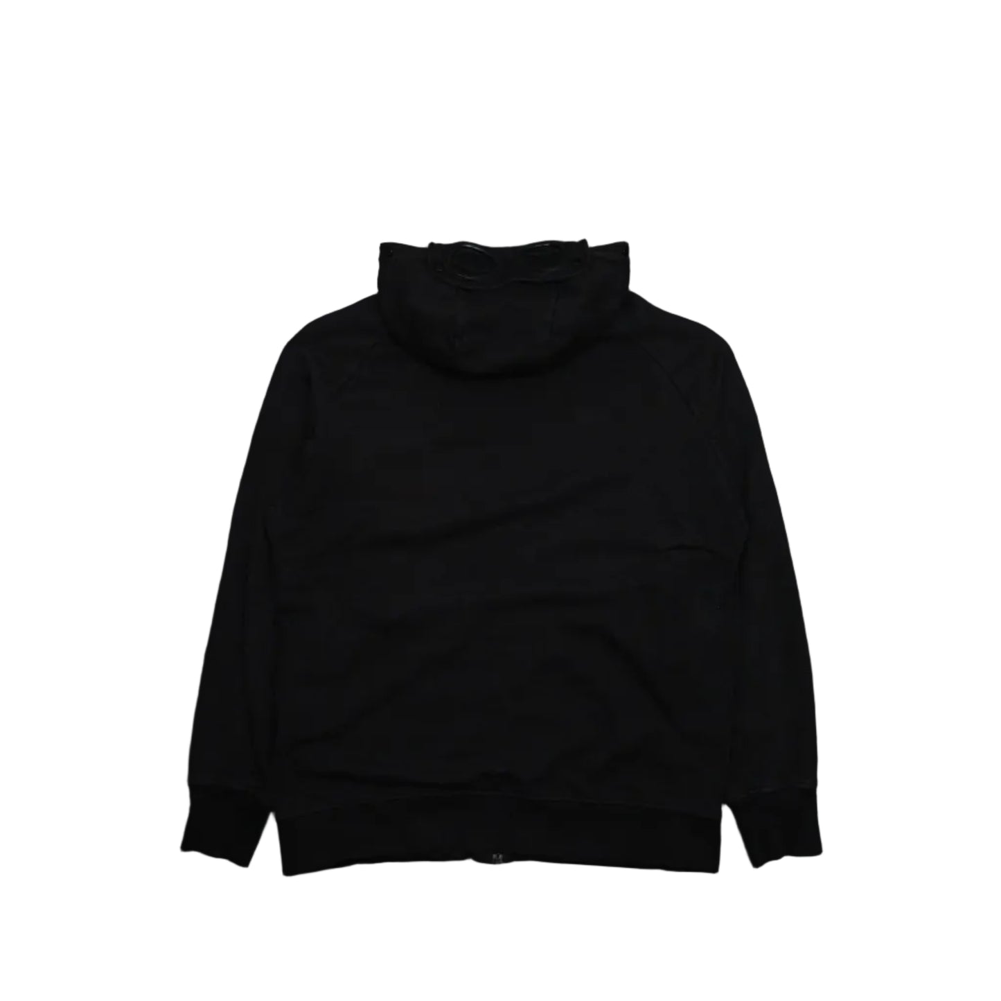 C.P Company Googles Hood Double Zip Black Hoodie