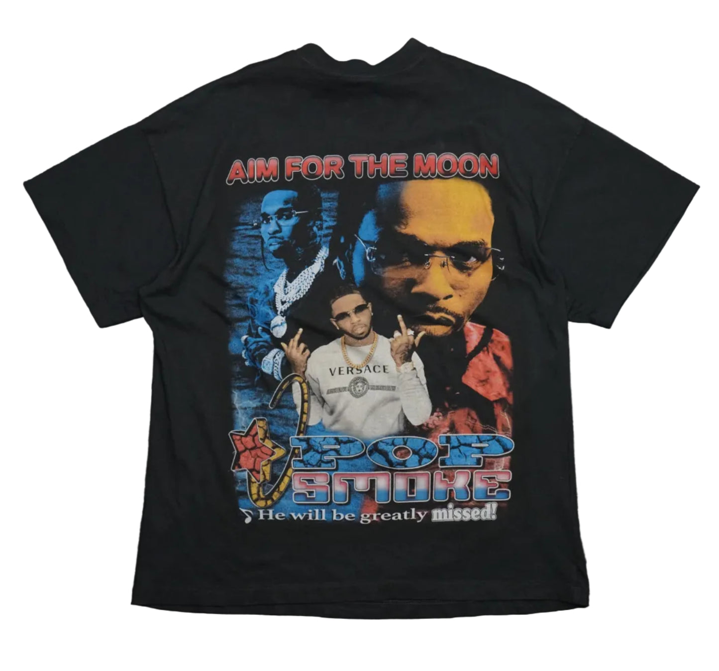 Effn Clothing Pop Smoke Black T-Shirt