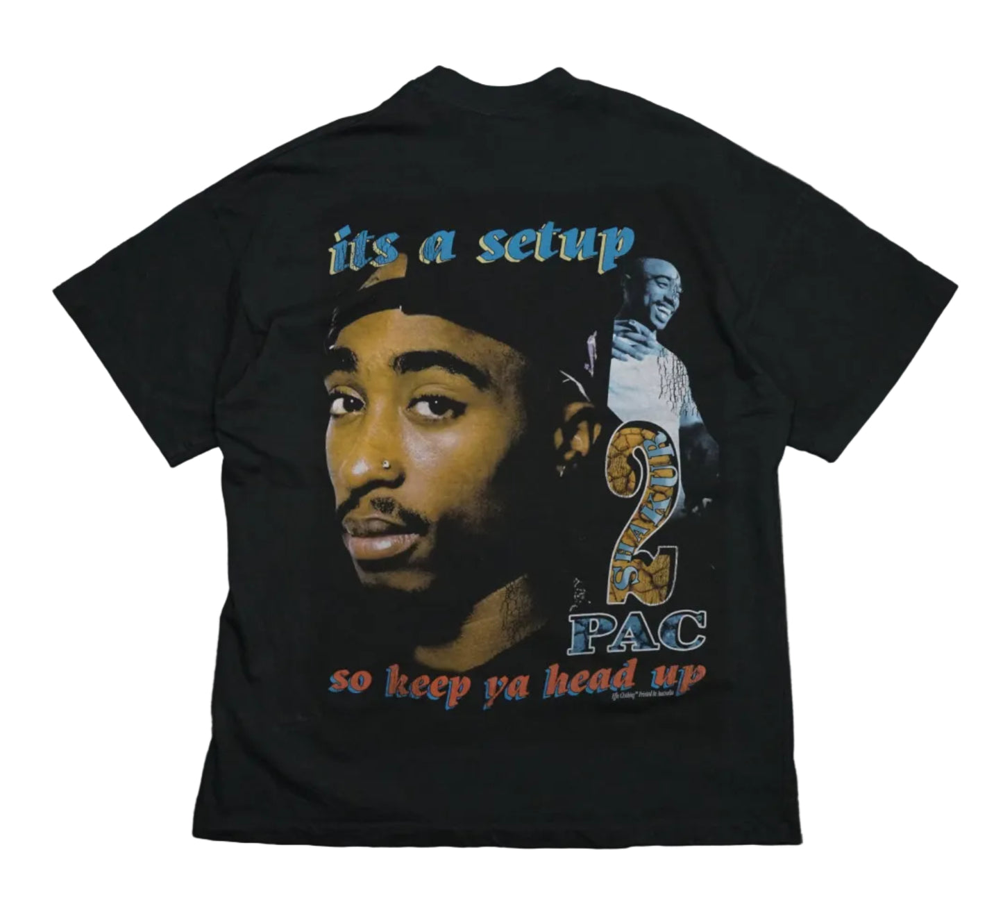 Effn Clothing Tupac Its A Setup Black T-Shirt