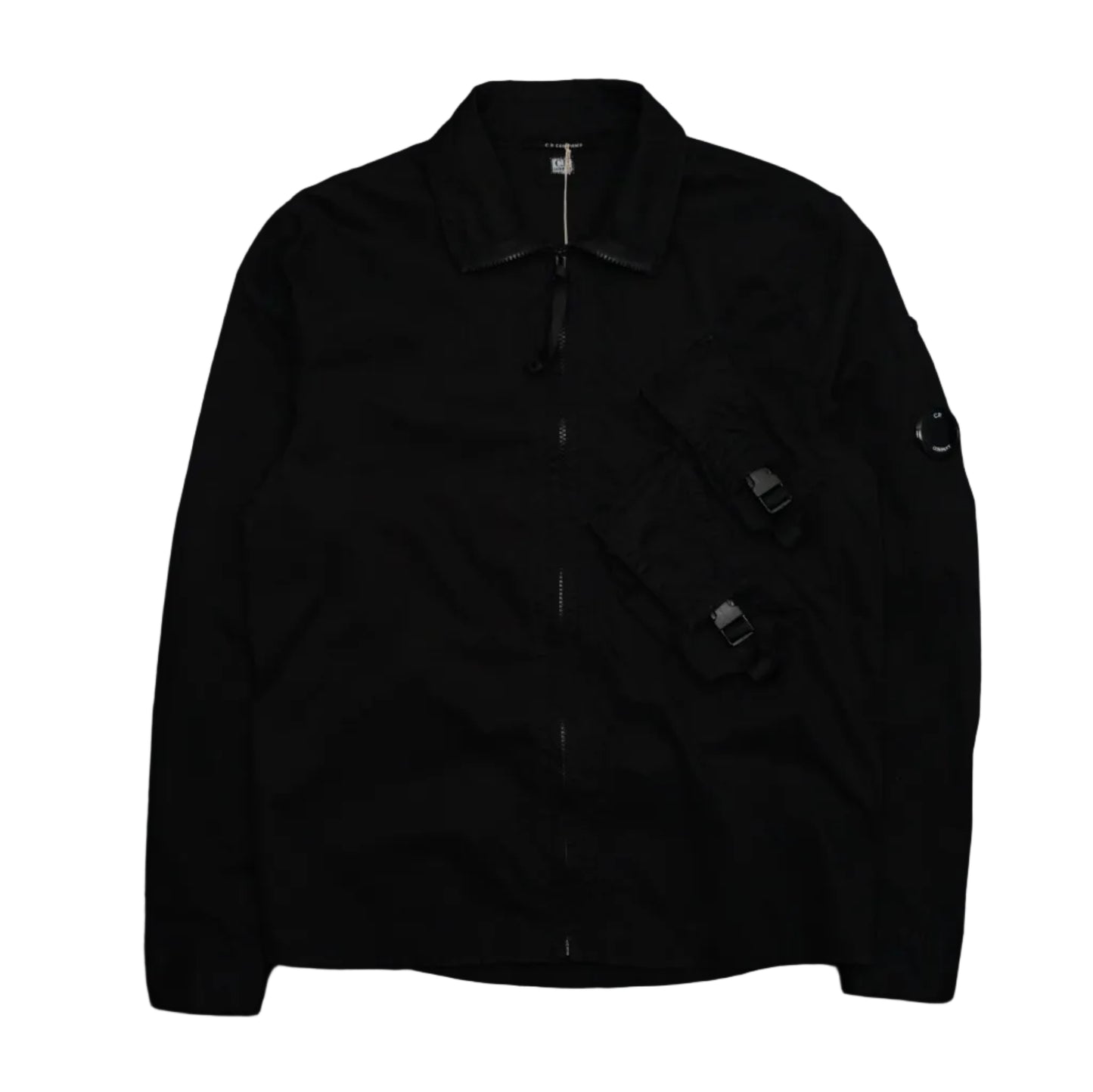 C.P Company Double Cest Strap Black Overshirt