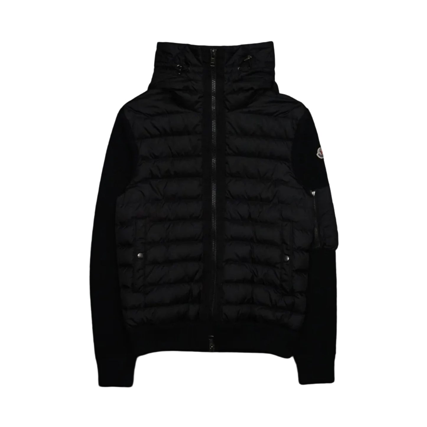 Moncler Tricot Heavy Knitwear Black Cardigan