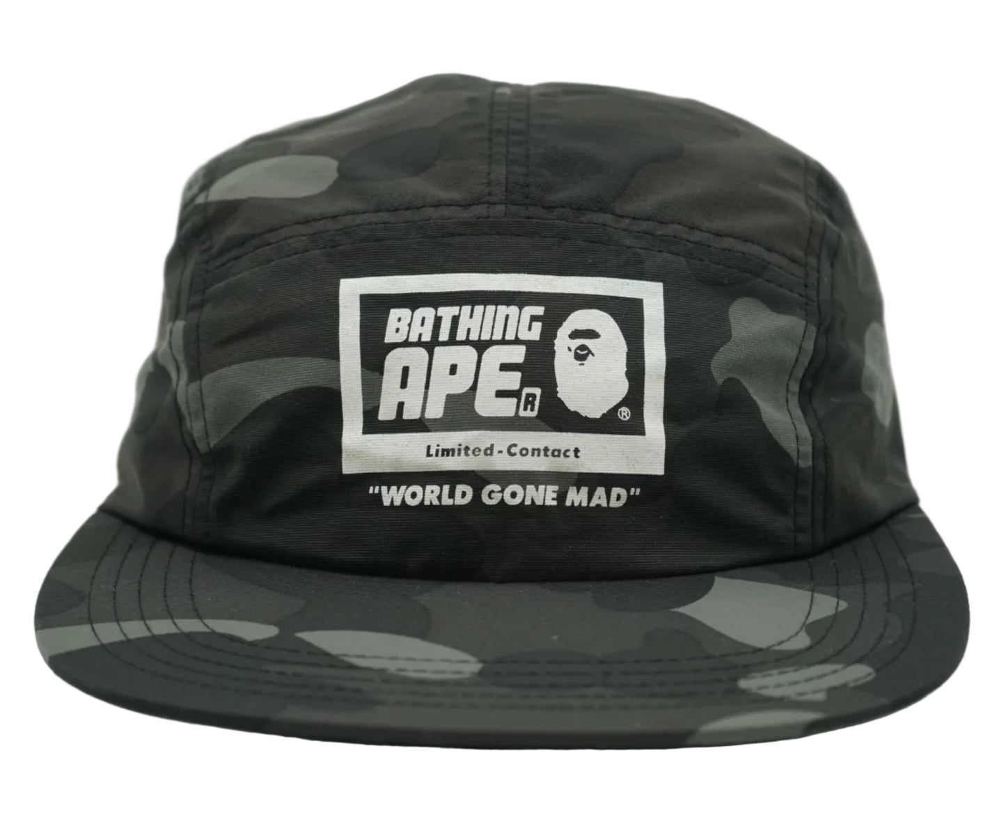Bape World Gone Mad Black/Grey Camo Cap