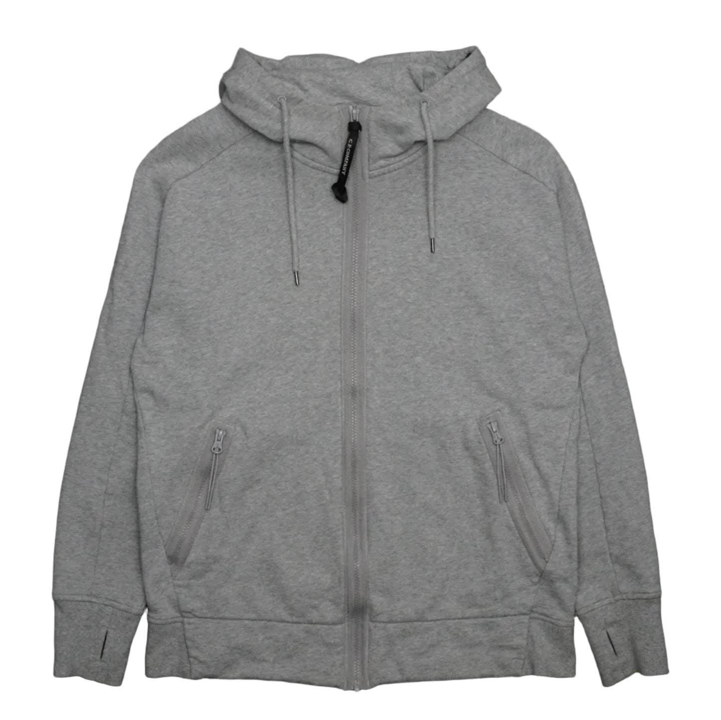 C.P Company Double Zip Grey Goggles Hoodie