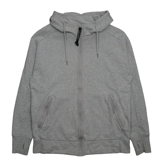 C.P Company Double Zip Grey Goggles Hoodie