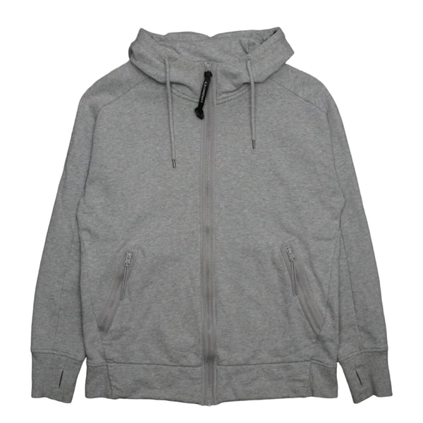 C.P Company Double Zip Grey Goggles Hoodie