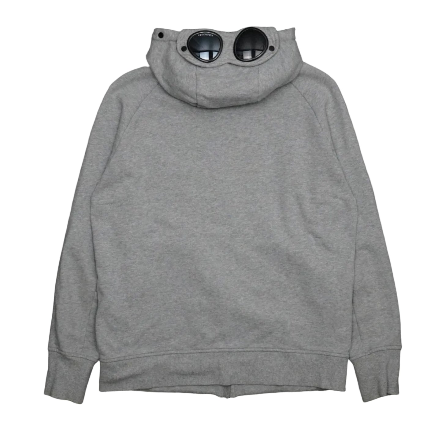 C.P Company Double Zip Grey Goggles Hoodie