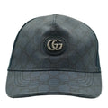 Gucci GG Logo Monogram Navy Blue Baseball Hat