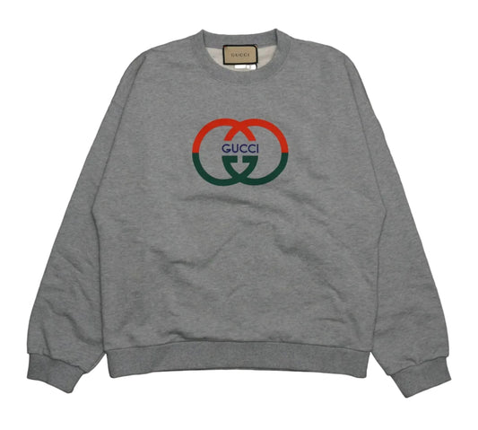 Gucci Interlocking GG Logo Grey Sweatshirt