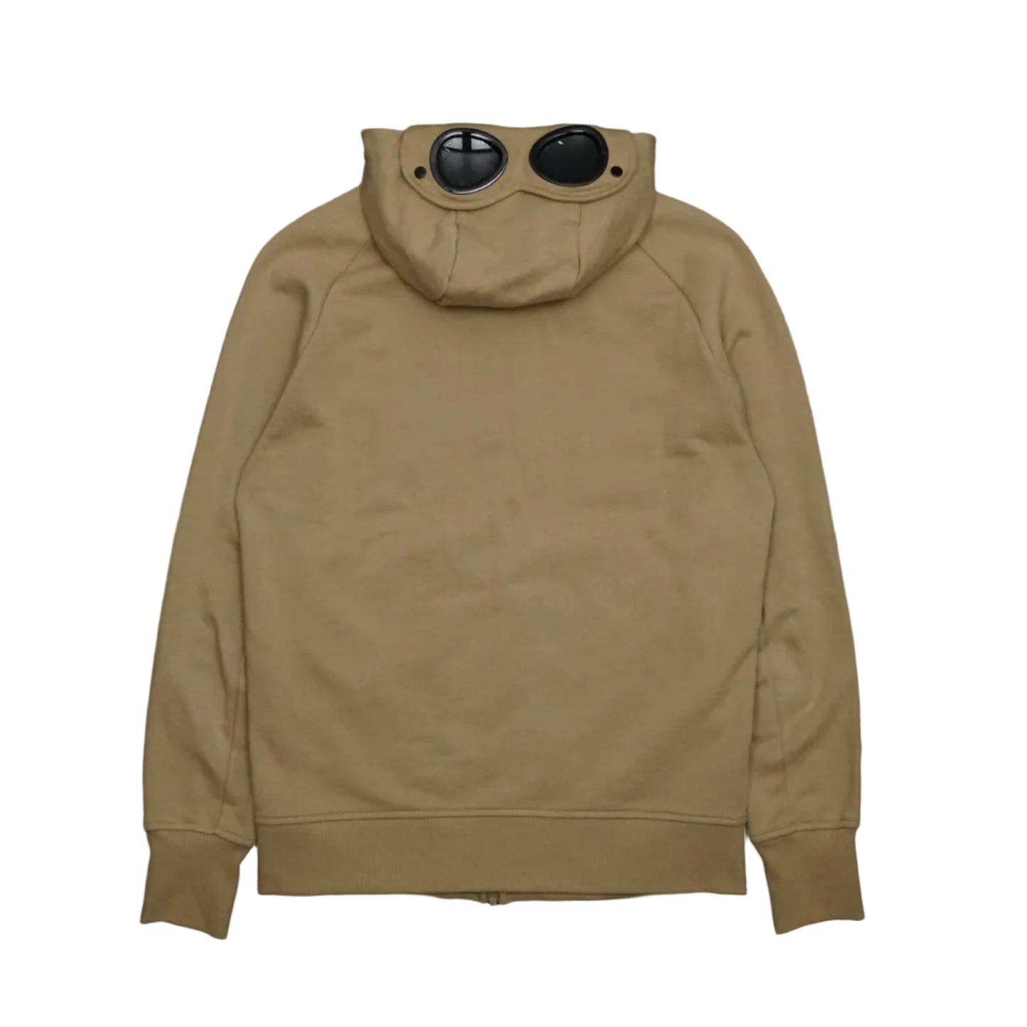 C.P Company Double Zip Pocket Light Brown Goggles Hoodie