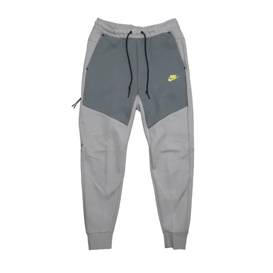 Nike Tech Fleece Light Grey/Limegreen Track Pants