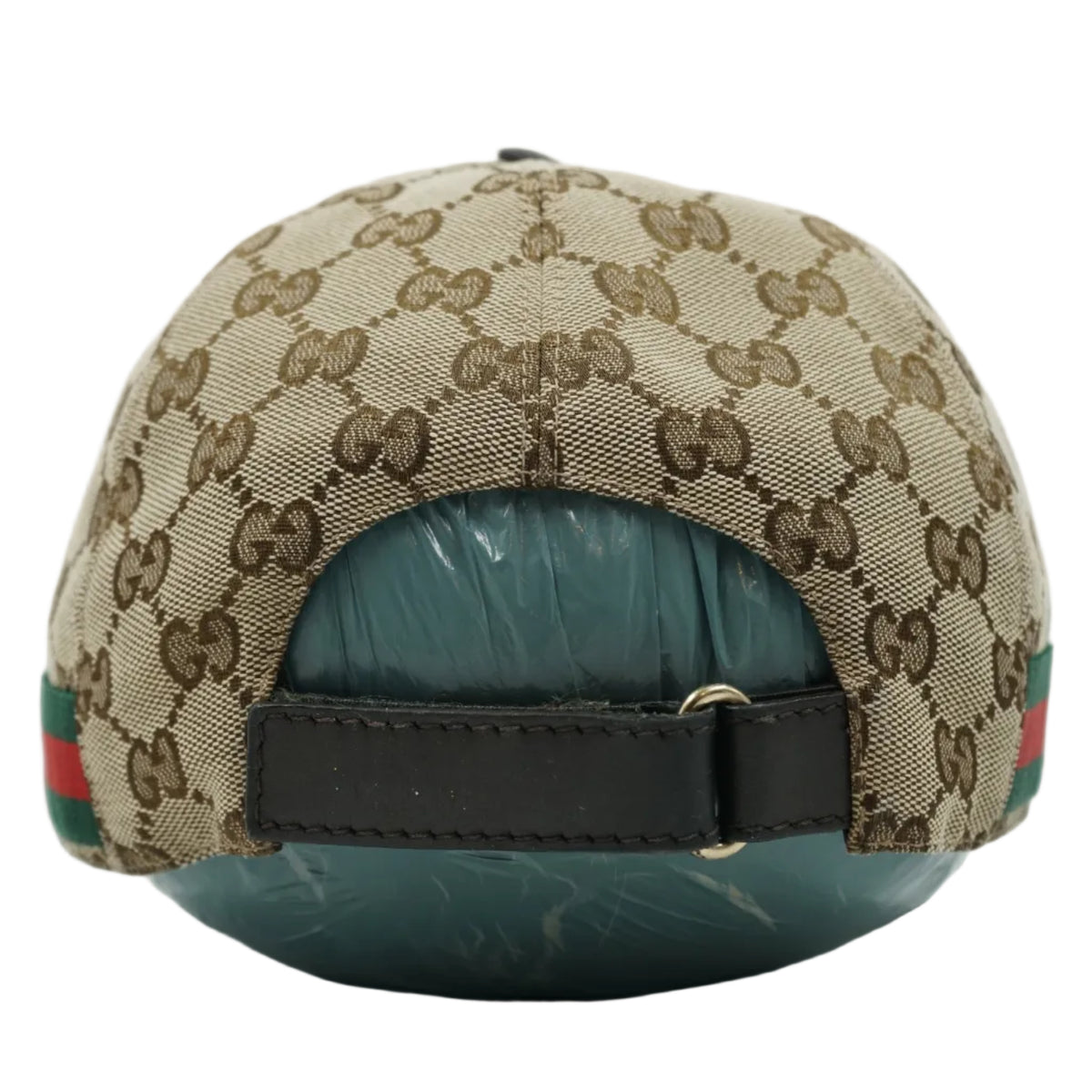 Gucci GG Logo Beige Canvas Baseball Cap