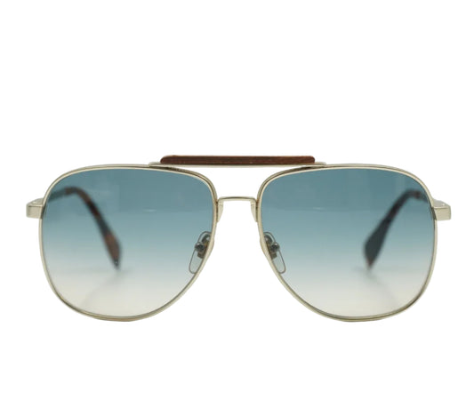 Alexander McQueen Wood Pilot Glasses