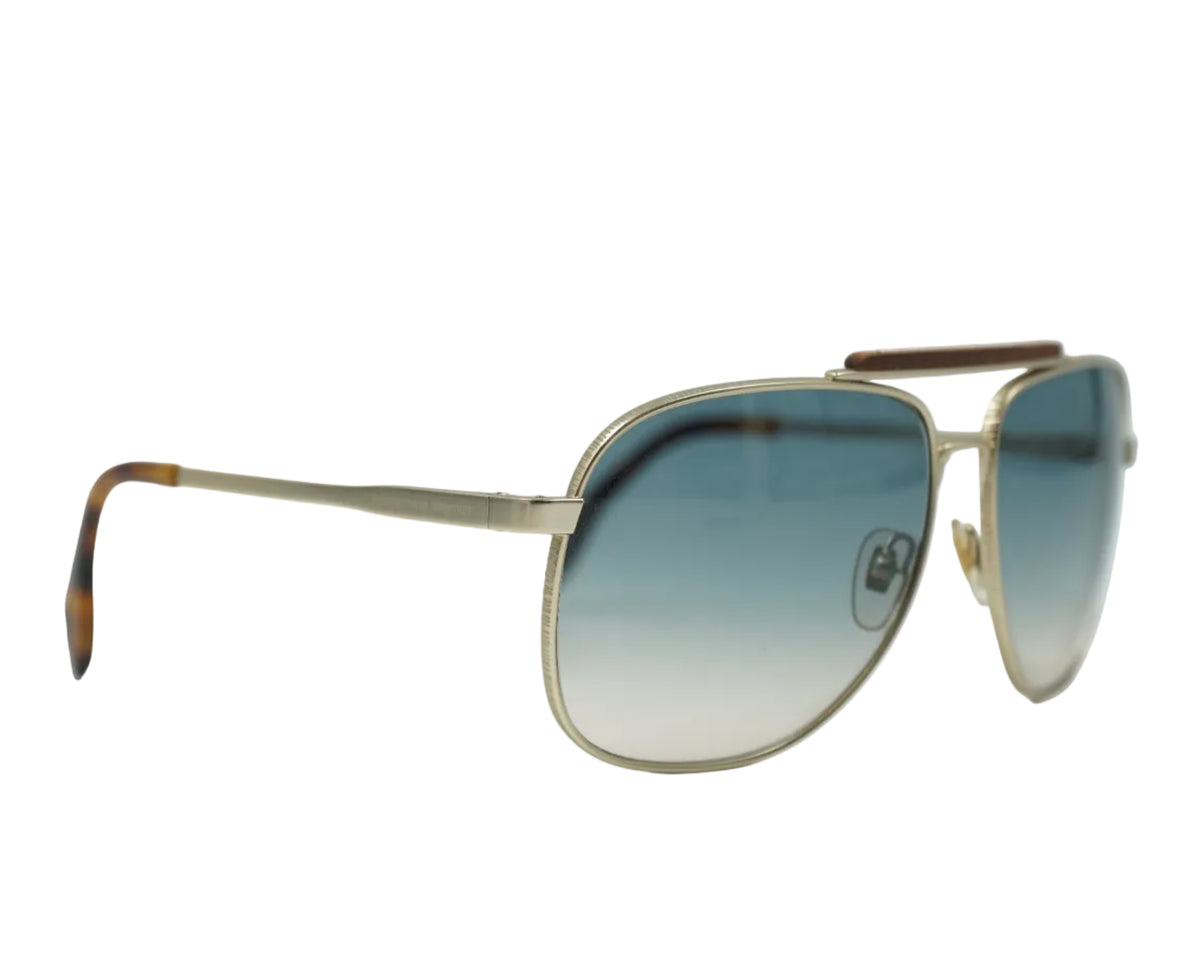 Alexander McQueen Wood Pilot Glasses