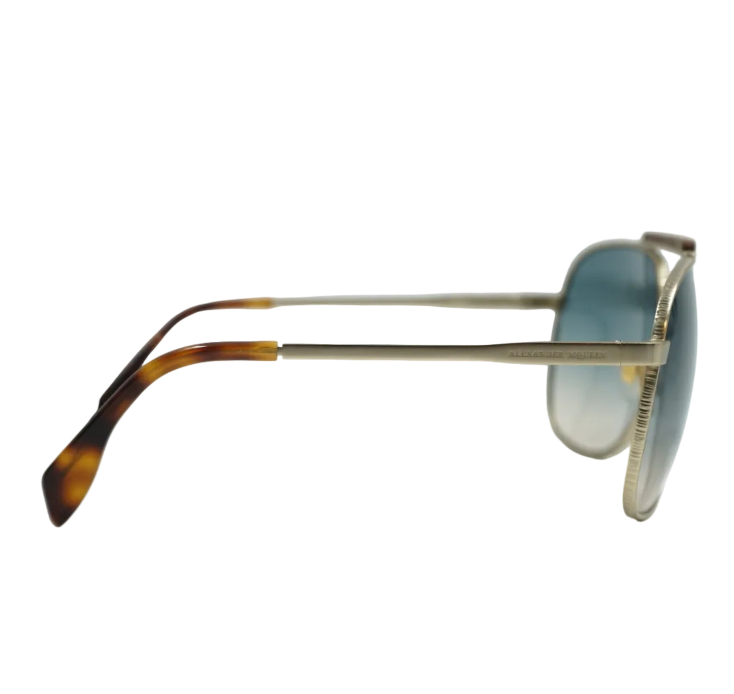 Alexander McQueen Wood Pilot Glasses