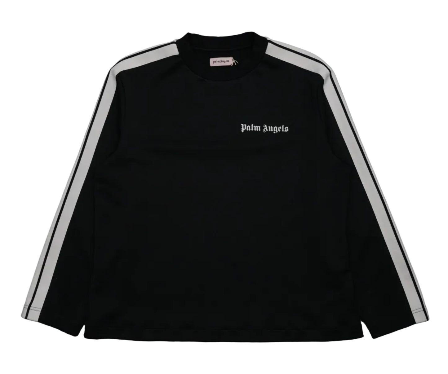 Palm Angels Black/White Track Crewneck