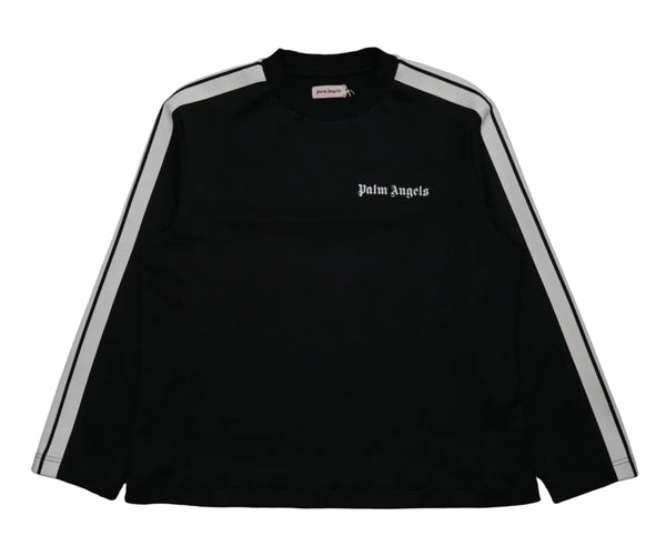 Palm Angels Black/White Track Crewneck